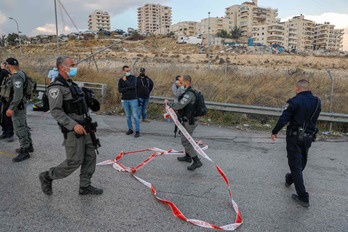 Miembros de las fuerzas israelíes, durante otro operativo. (Ahmad GARABLI/AFP)