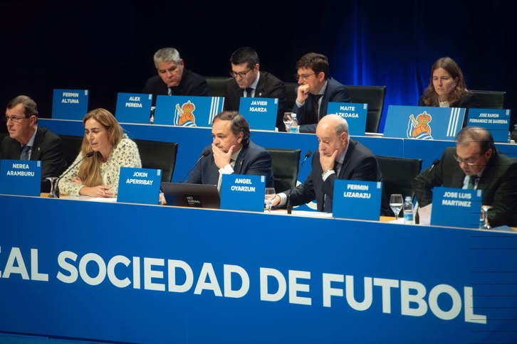 Junta de Accionistas de la Real del pasado ejercicio. (Jon URBE / FOKU)