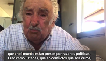 Mujica, en su conversación telemática con Junqueras y Romeva. (ERC)