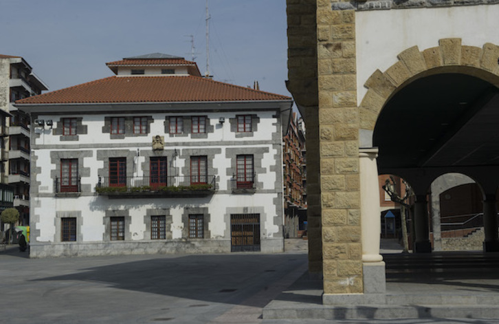Calles vacías en el centro de Arrigorriaga. (Monika DEL VALLE/FOKU)