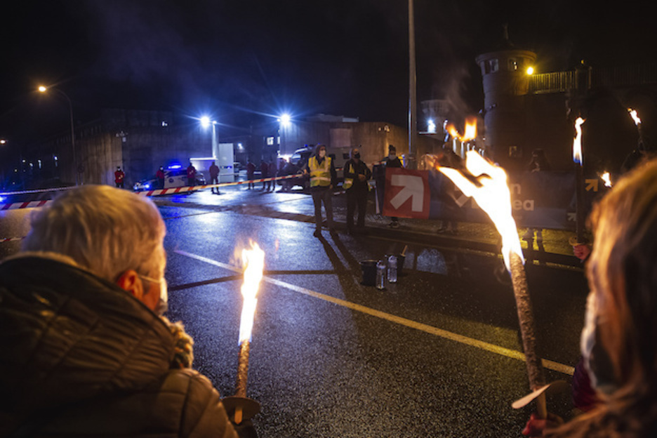 Basauriko espetxera martxa. (Aritz LOIOLA/FOKU)