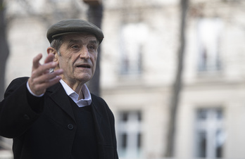 Entrevista a Josu Urrutikoetxea en París, en diciembre de 2020. (Jagoba MANTEROLA / FOKU)