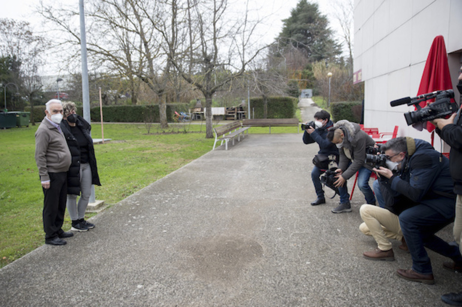 El primer vacunado en Nafarroa. (Iñigo URIZ/FOKU)