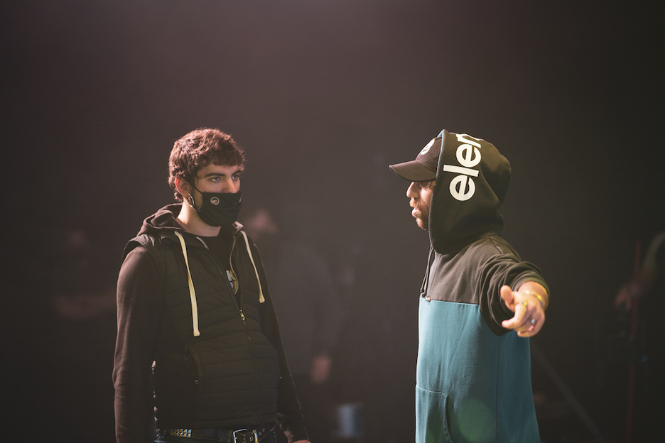 Juantxo Arakama, grabatzen hasi aurretik. (Beñat GOIA) Juantxo Arakama, grabatzen hasi aurretik. (Beñat GOIA)