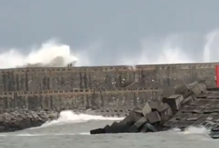 Momento del accidente.