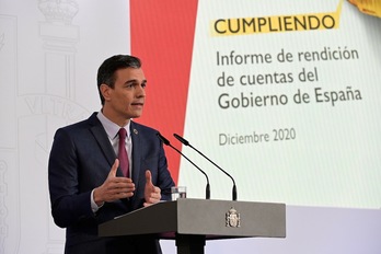 Comparecencia de Pedro Sánchez. (Javier SORIANO/AFP)