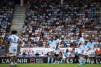 Jugadores del Aviron en el Jean Dauger, en una imagen de archivo. (GuiIlaume Fauveau/ AFP)