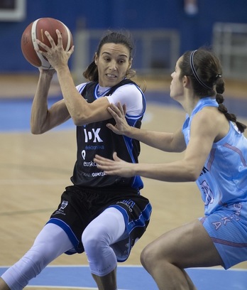 IDK Euskotren, en el derbi ante Lointek Gernika Bizkaia del pasado mes de noviembre. (Jon URBE / FOKU)