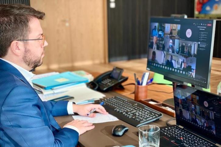 El president en Funciones Pere Aragonès. (@govern)