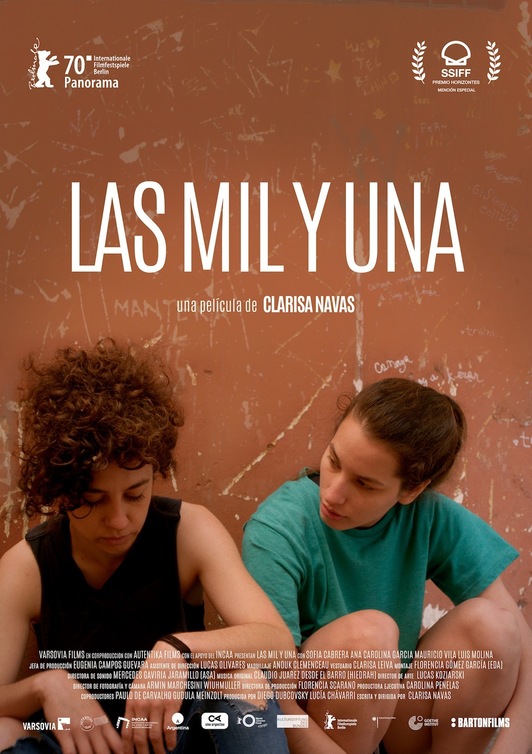 Cartel con Ana Carolina García (Renata) y Sofía Cabrera (Iris). (NAIZ)