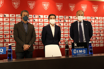 Presentación de Marcelino como entrenador del Athletic. (Aritz LOIOLA / FOKU)