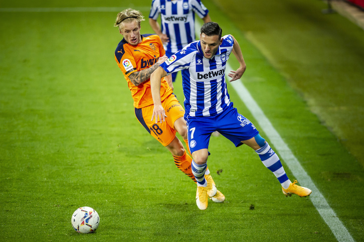 Lucas Pérez es duda para el encuentro de este próximo domingo en el Ramón de Carranza. (Jaizki FONTANEDA/FOKU)