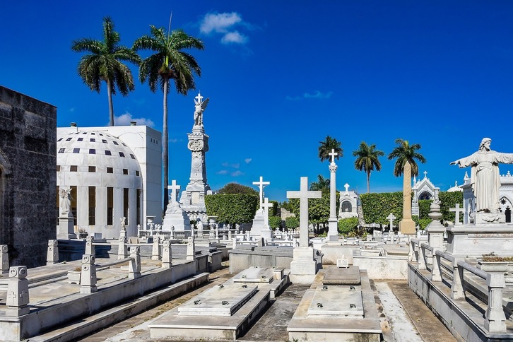 Imagen del cementerio Colón, en La habana.