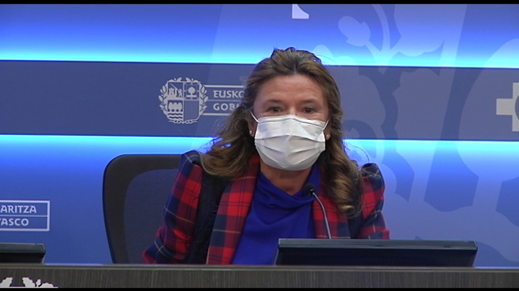 La consejera de Salud, Gotzone Sagardui, en una comparecencia anterior. (Irekia.eus)