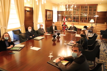 El Departamento de Hacienda inició con EH Bildu la ronda de reuniones para hablar de presupuestos. (IREKIA)