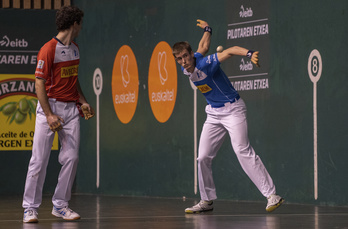 Huts batzuk egin dituen arren, Jon Mariezkurrena oso nagusi izan da atzeko koadroetan. (Andoni CANELLADA/FOKU)