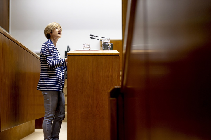 Pili Zabala, Gasteizko Legebiltzarrean. (Jaizki FONTANEDA/FOKU)