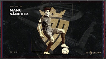 Manu Sánchez recala a préstamo en la escuadra rojilla para reforzar su lateral izquierdo. (OSASUNA)