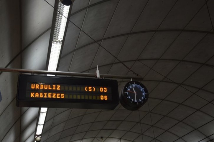 Los trenes llegan hasta la estación de Urduliz. (@metrobilbaoeus)