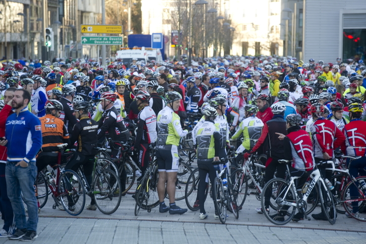 Foto de archivo de una marcha cicloturista. (Monika DEL VALLE / FOKU)