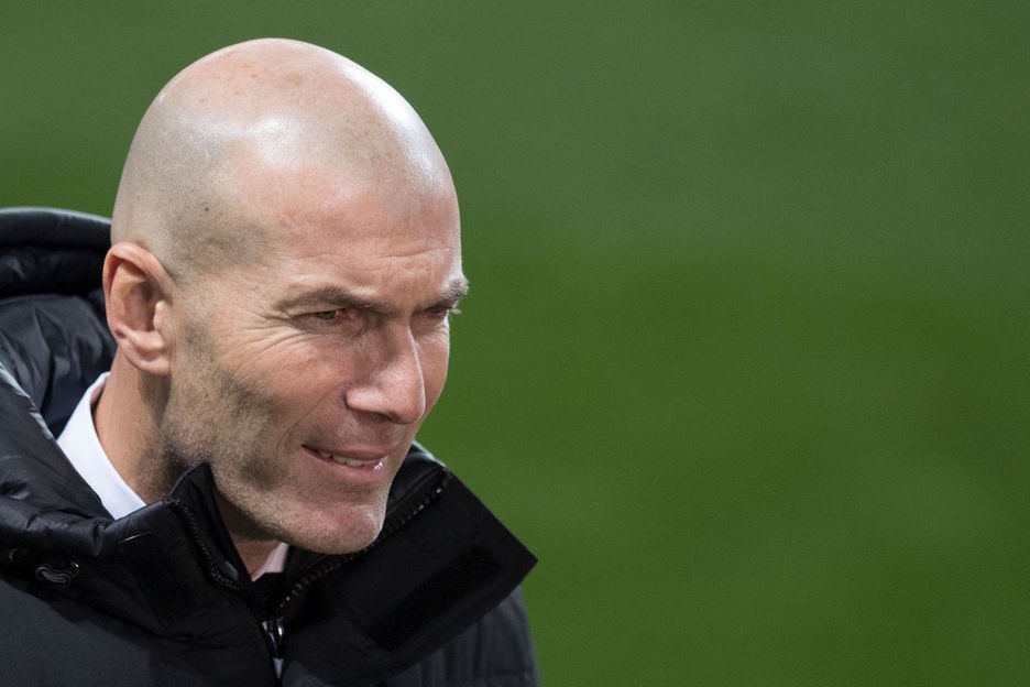 Zidane, ez zegoen hain pozik. (Jorge GUERRERO / AFP)