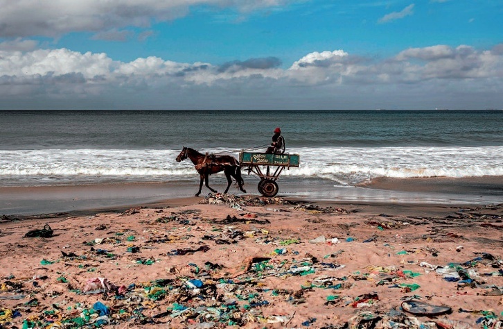 Los habitantes de Bargny conviven con la contaminación. (AFP)