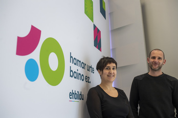 Onintze Oleaga eta Garikoitz Mujika. (Juan Carlos RUIZ/FOKU)