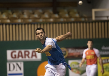 Azkenerako partida handia jokatu du Albisuk. (Gorka RUBIO/FOKU)