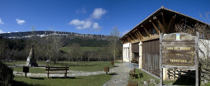 Casas del parque de Valderejo.