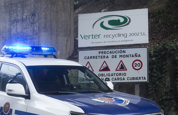 Verter debe presentar «un proyecto de reparación de los daños medioambientales». (Luis JAUREGIALTZO/FOKU)