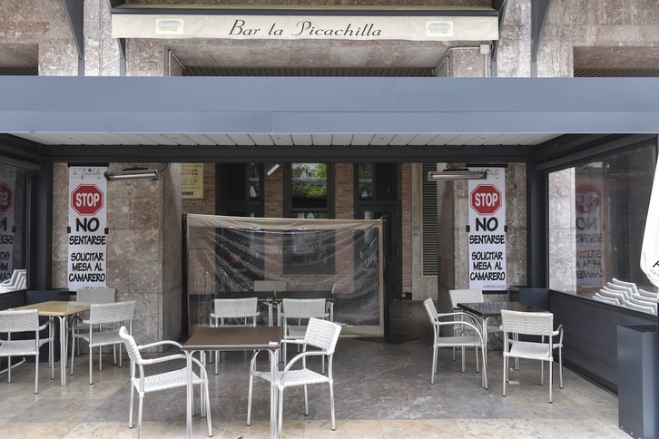 Taberna bat Iruñean. (Idoia ZABALETA/FOKU)