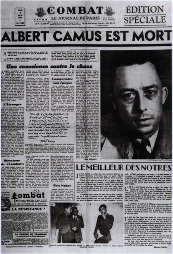 Camus fue redactor jefe y editorialista del periódico de la Resistencia 'Combat'. (NAIZ)