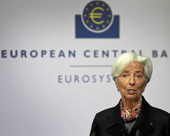 La presidenta del Banco Central Europeo, Christine Lagarde. (Daniel ROLAND/AFP)