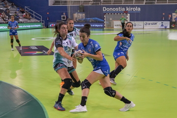 Mirene Moreno eta Buforn, lehen itzuliko norgehiagokan. (Gorka RUBIO / FOKU)