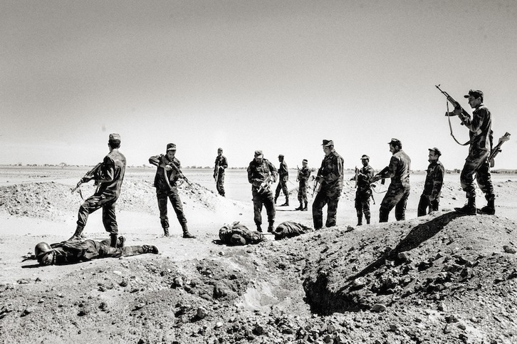 El Ejército saharaui en plena acción en una imagen de archivo. (Andoni LUBAKI)