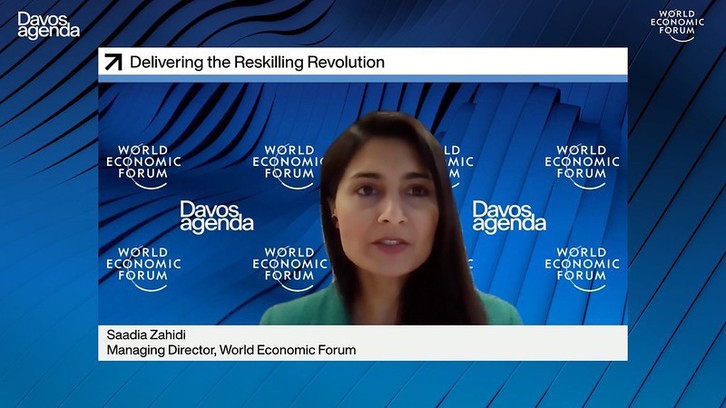 Saadia Zahidi, directora general del Foro Económico Mundial (Pascal BITZ/WORLD ECONOMIC FORUM)