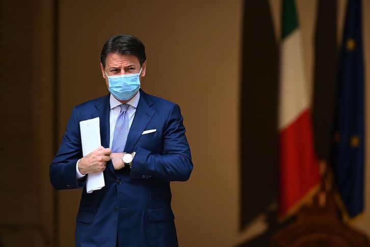 El primer ministro italiano, Giuseppe Conte. (Vincenzo PINTO/AFP)