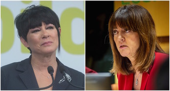 Maddalen Iriarte (EH Bildu) e Idoia Mendia (PSE).