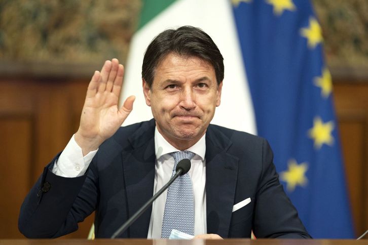 Conte ha presentado hoy su dimisión tras una larga crisis política. (AFP)