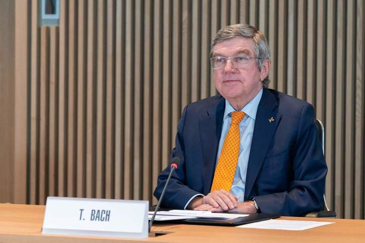 El presidente del COI, Thomas Bach. (Greg MARTIN / AFP PHOTO)