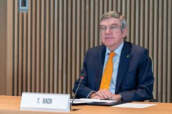 El presidente del COI, Thomas Bach. (Greg MARTIN / AFP PHOTO)