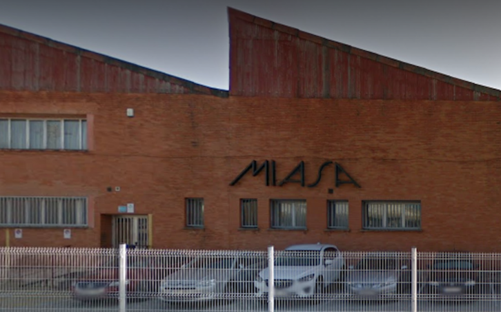 Vista del exterior de la empresa Miasa en Iruñea.