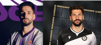 Kodro y Llorente tras la confirmación de sus contrataciones por Valladolid y Udinese.