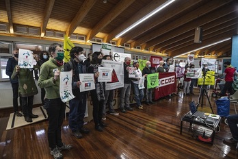Presentación de la campaña U30 Aldaketaldia en Bilbo. (Aritz LOIOLA/FOKU)