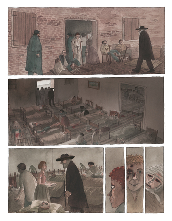 Viñetas de 'Whitman', la novela gráfica de Tyto Alba. (ASTIBERRI)