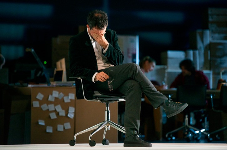 ‘Sisiforen paperak’ antzezlana. (Raul BOGAJO | FOKU)