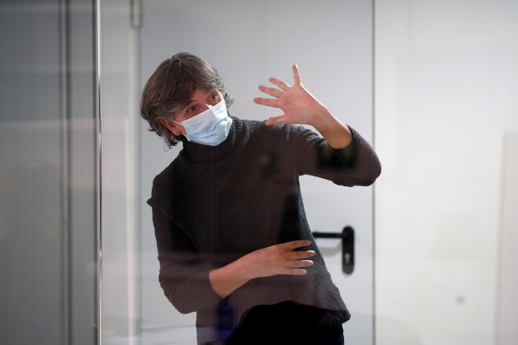 Marixol Iparragirre, en la Audiencia Nacional española. (Juan Carlos HIDALGO/EFE/POOL)