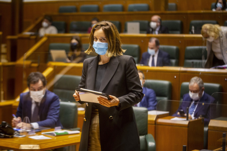 La parlamentaria del PNV Itxaso Berrojalbiz. (Jaizki FONTANEDA/FOKU)