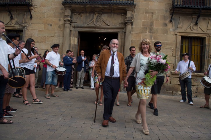 2018an Kultur Merezimenduaren Domina jaso zuen Serras-ek Zarautzen. (Juan Carlos RUIZ/FOKU)