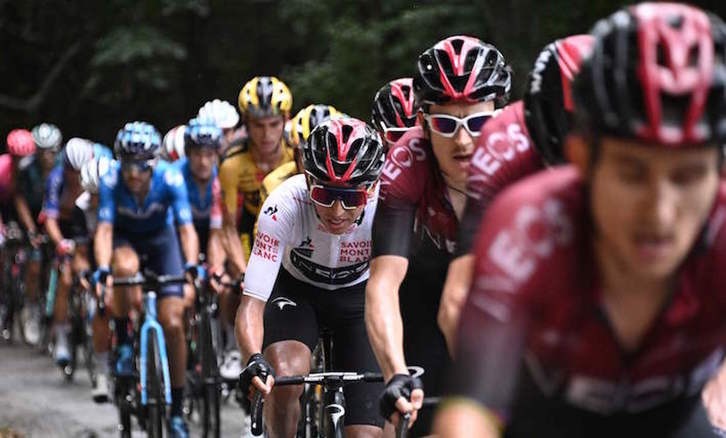 Bernal, Thomas y Kwiatkowski participarán en un potente Ineos que consiguió una invitación a última hora. (Anne-Christine POUJOULAT/AFP)